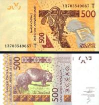 *500 Frankov Západná Afrika - Togo 2014, P819Tc UNC - Kliknutím na obrázok zatvorte -